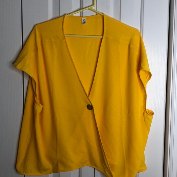 bp Tops - BP size 3X bright yellow sleeveless summer top